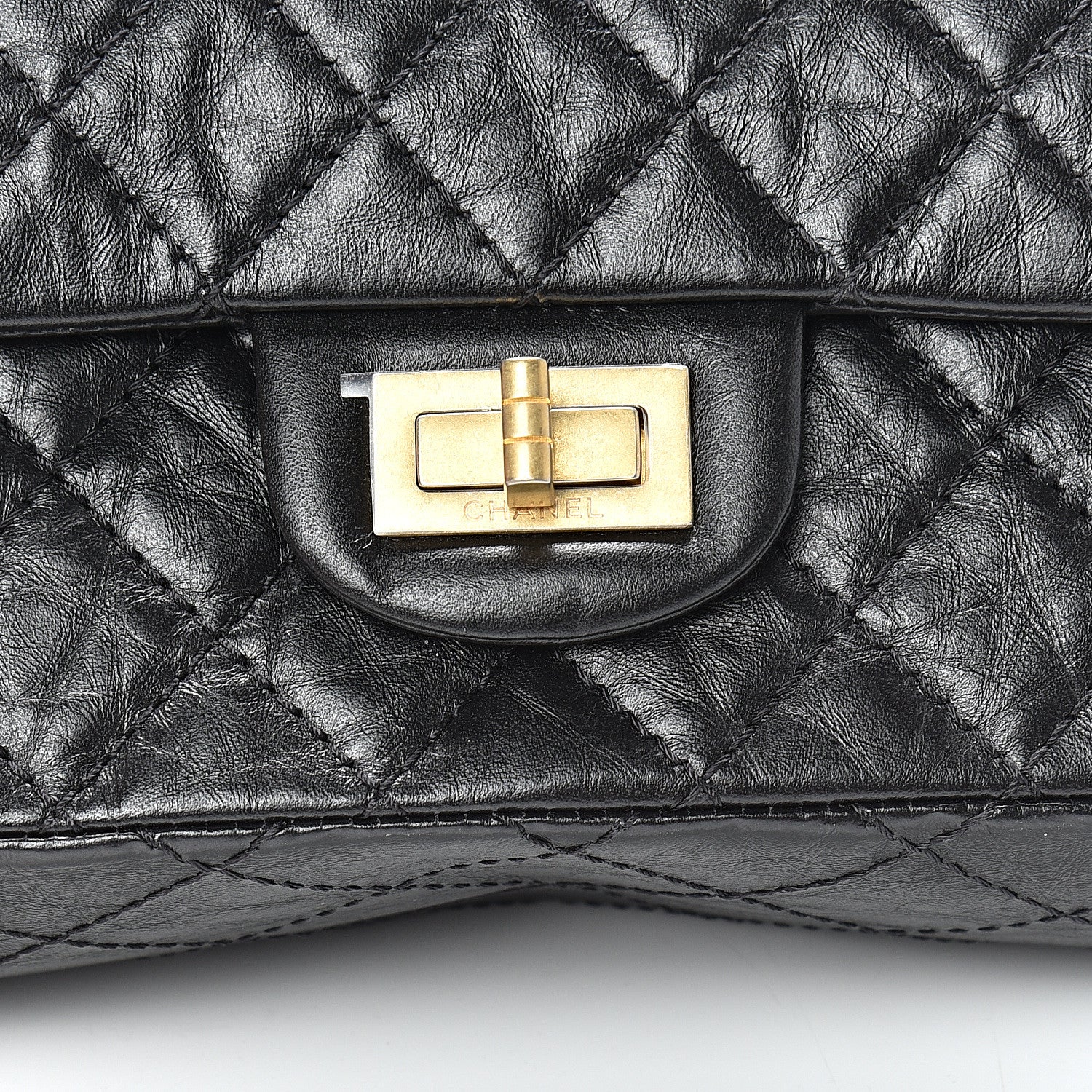 Chanel Aged Calfskin Quilted 2.55 Reissue Mini Flap Black 11 of 11