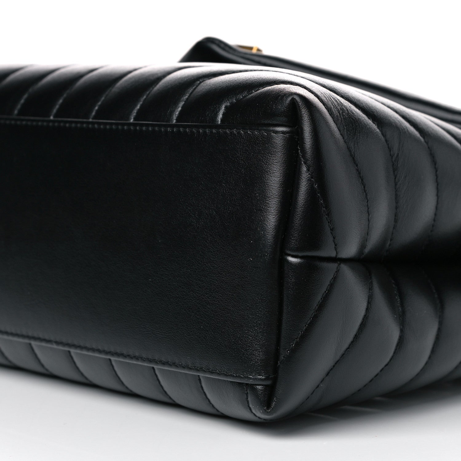 Saint Laurent Calfskin Y Quilted Monogram Medium Loulou Chain Satchel Black 11 of 15