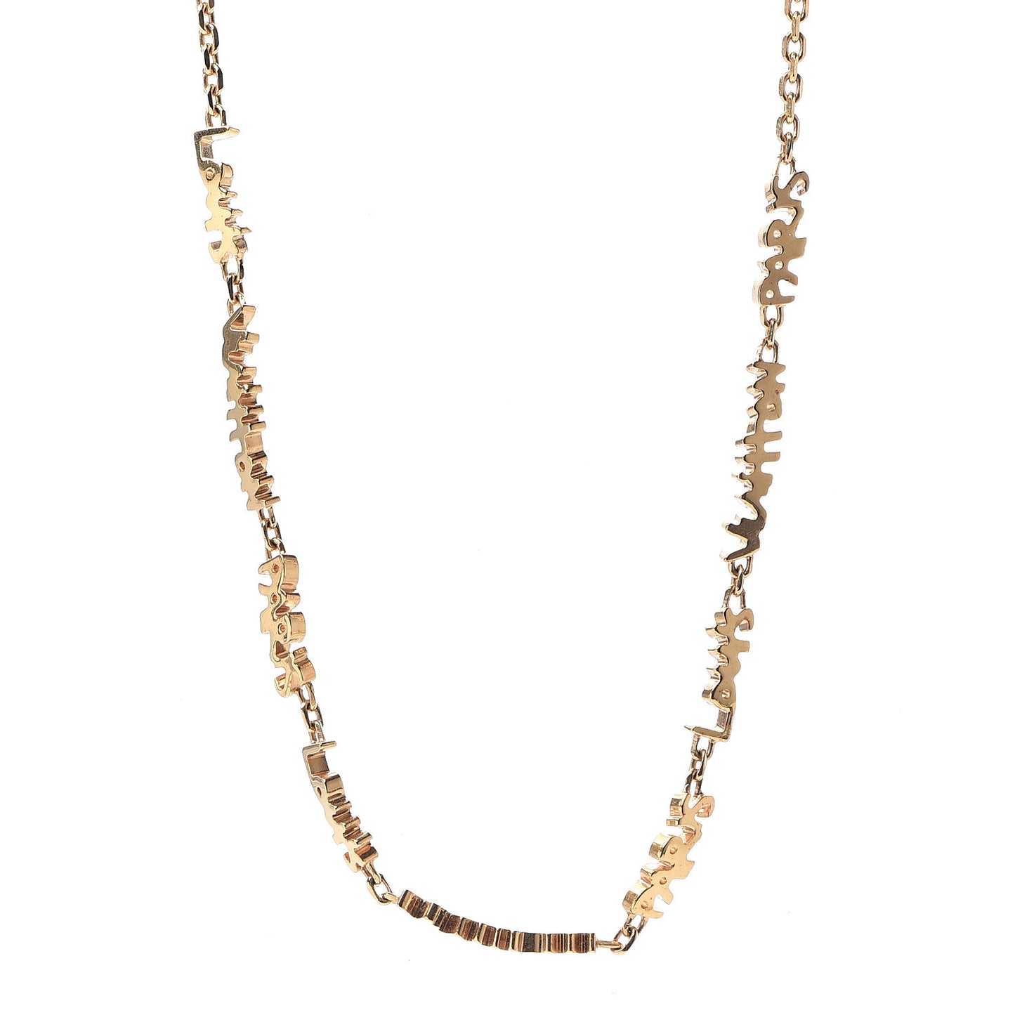 Graffiti PM Necklace Gold