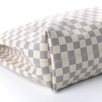 Louis Vuitton Damier Azur Graceful MM Rose Ballerine 6 of 9