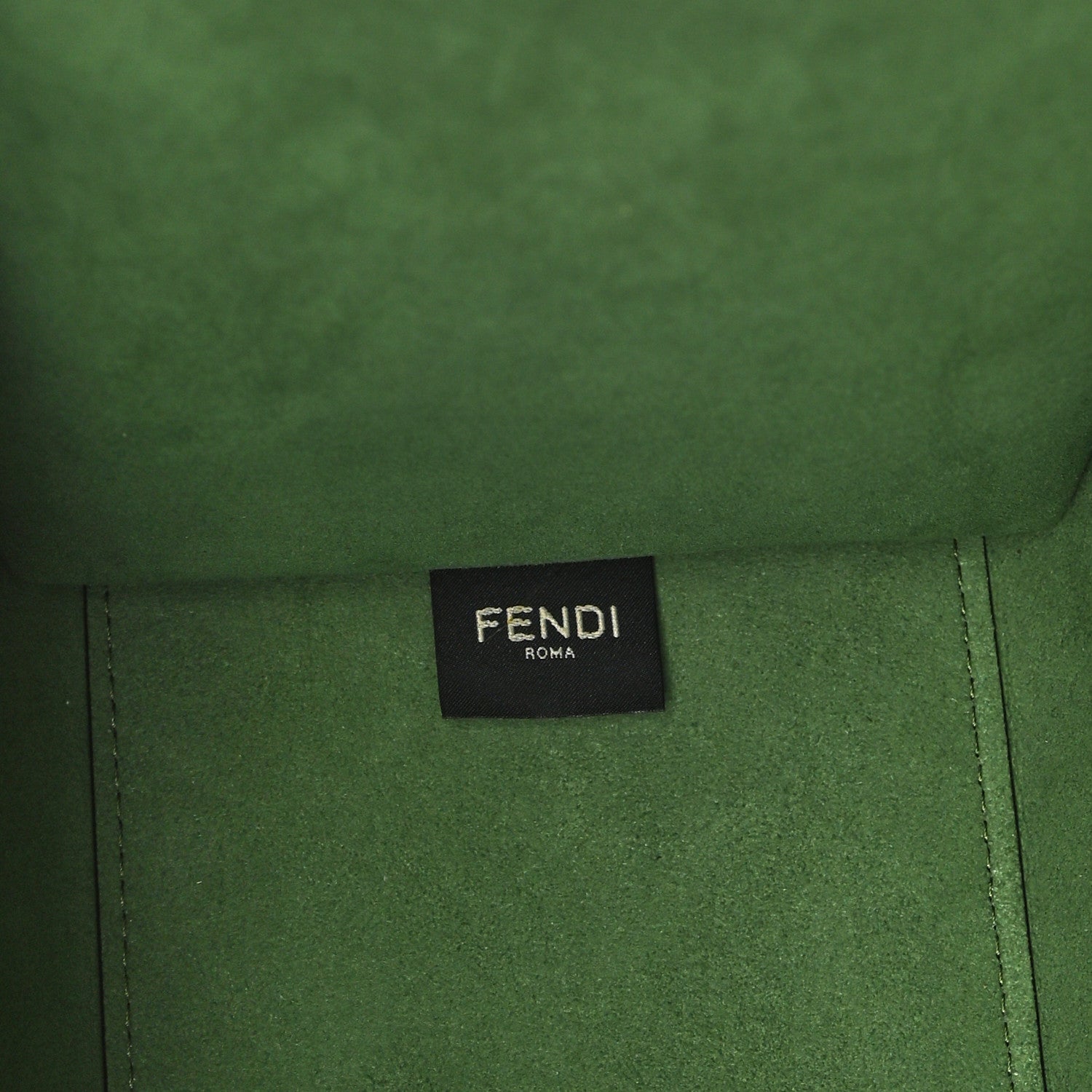 Fendi Vitello Cher Plexiglass Logo Debossed Medium Fendi Sunshine Shopper Tote Verde Islanda 6 of 9