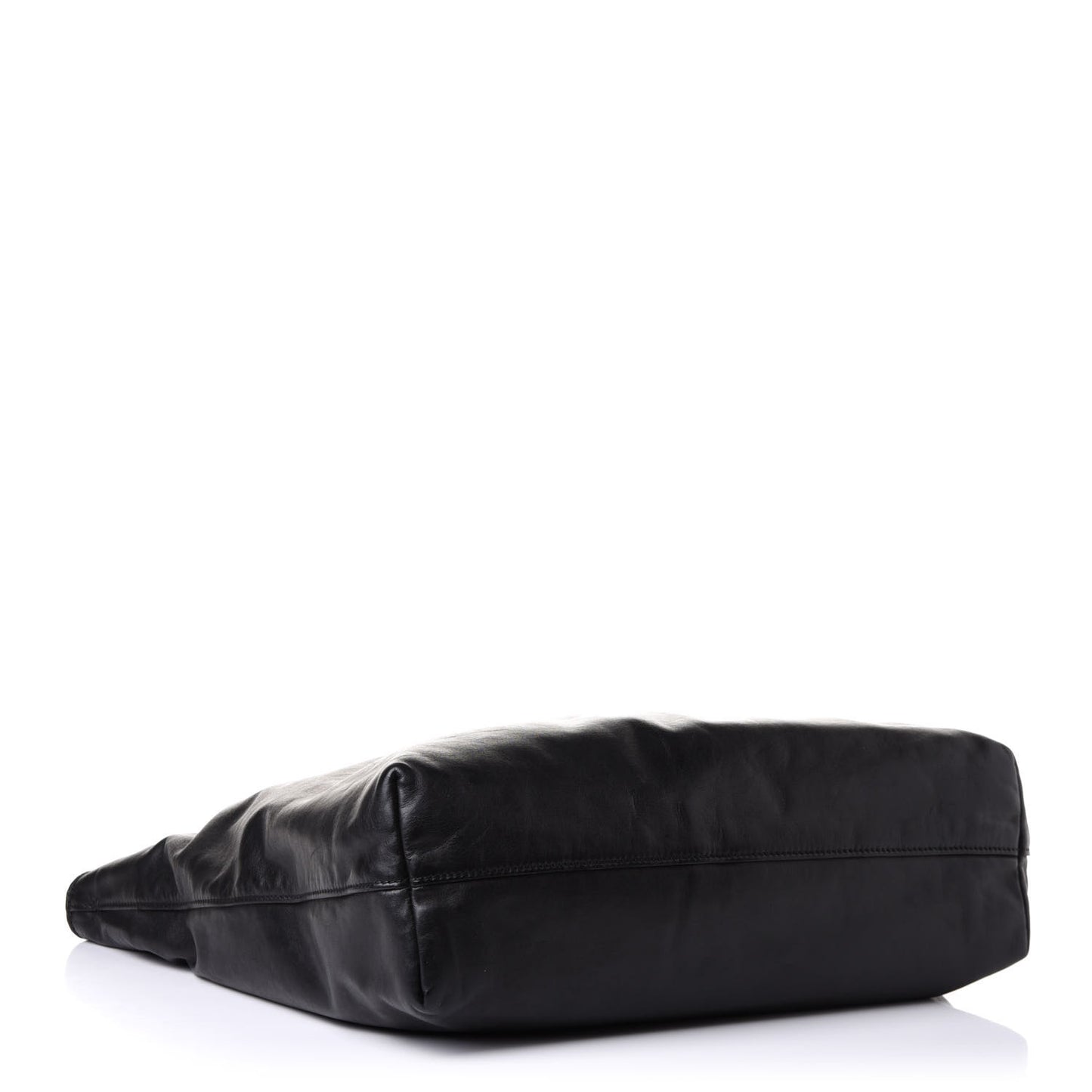 Soft Calf Shopping Tote Black