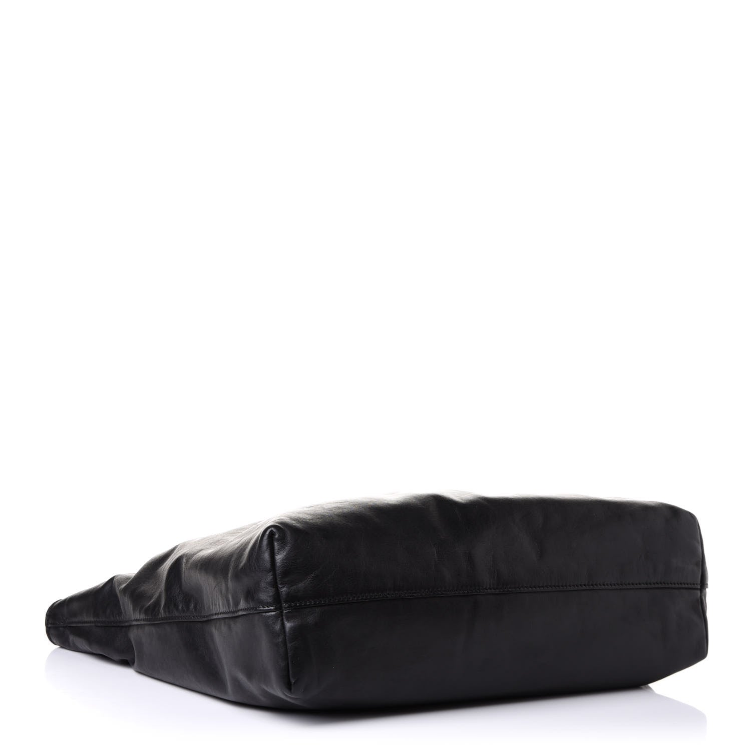 Prada Soft Calf Shopping Tote Black 3 of 12