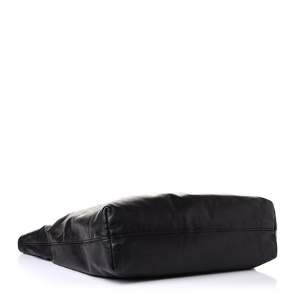 Prada Soft Calf Shopping Tote Black 3 of 12