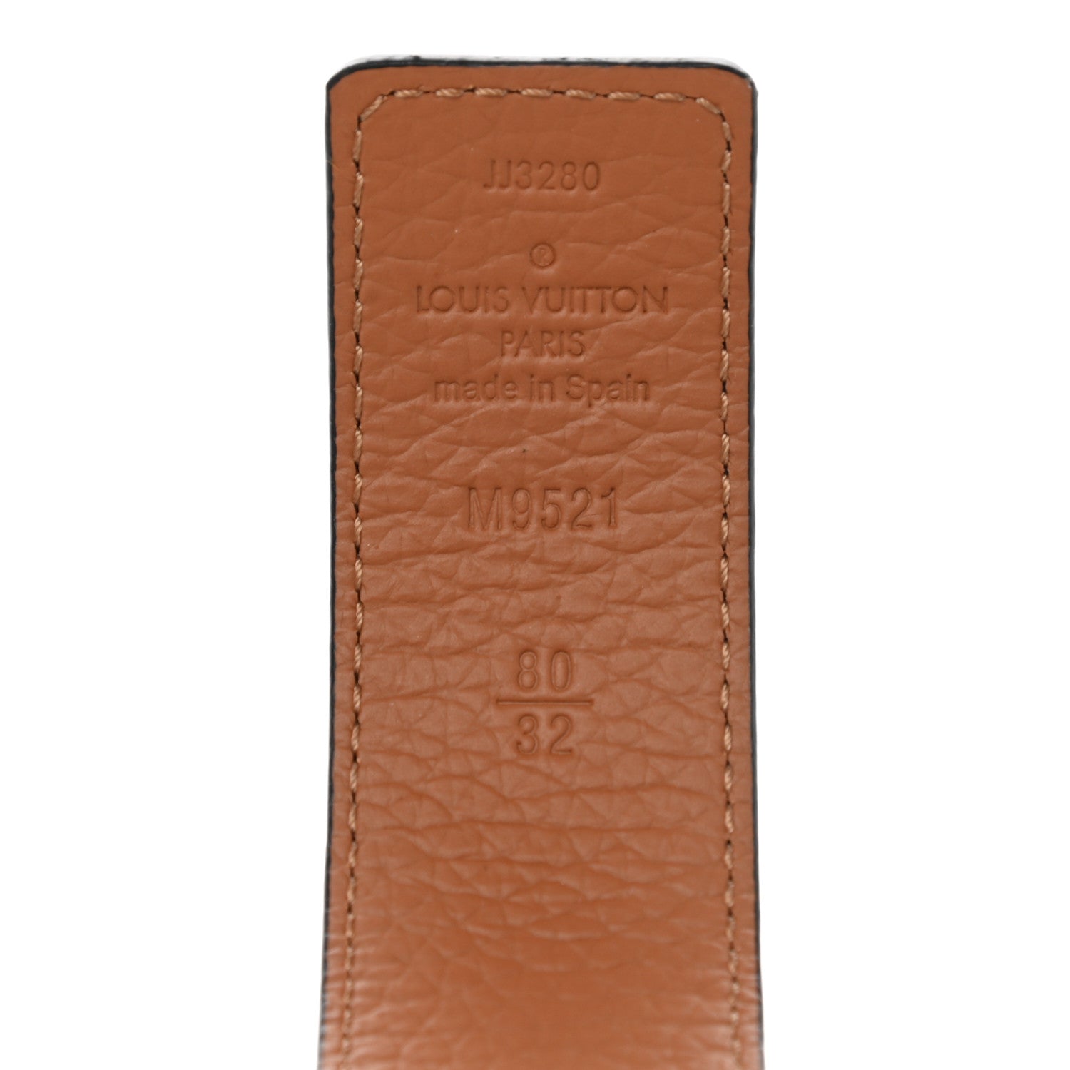 Louis Vuitton Calfskin 30mm LV Initiales Belt 80 32 Black 3 of 6