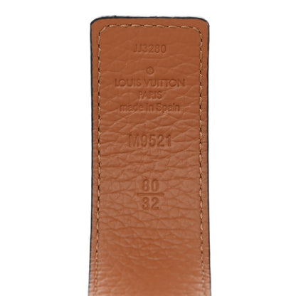 Louis Vuitton Calfskin 30mm LV Initiales Belt 80 32 Black 3 of 6