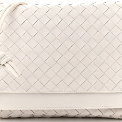 Bottega Veneta Nappa Intrecciato Medium Knot Flap Crossbody White 8 of 13