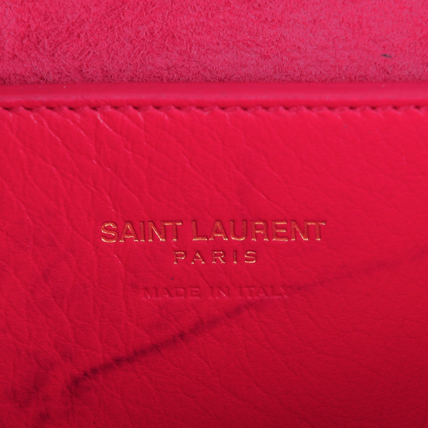 Calfskin Monogram Baby Cabas Fuchsia