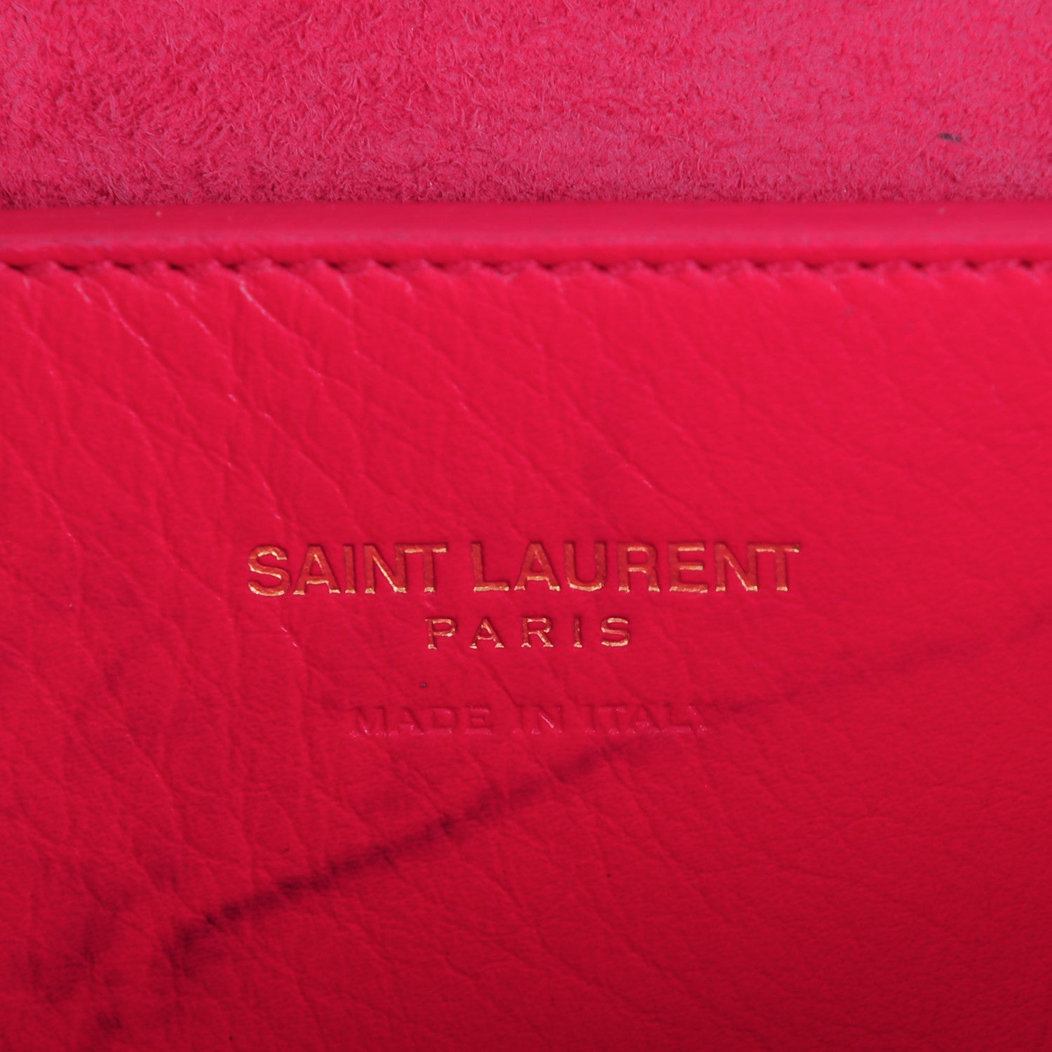 Saint Laurent Calfskin Monogram Baby Cabas Fuchsia 5 of 6