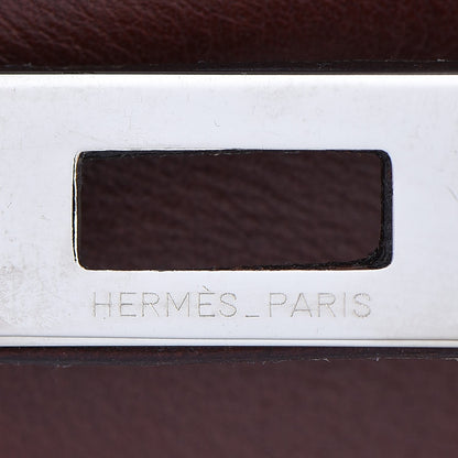 Hermes Evercalf Kelly Pochette Clutch Havane 23 of 25