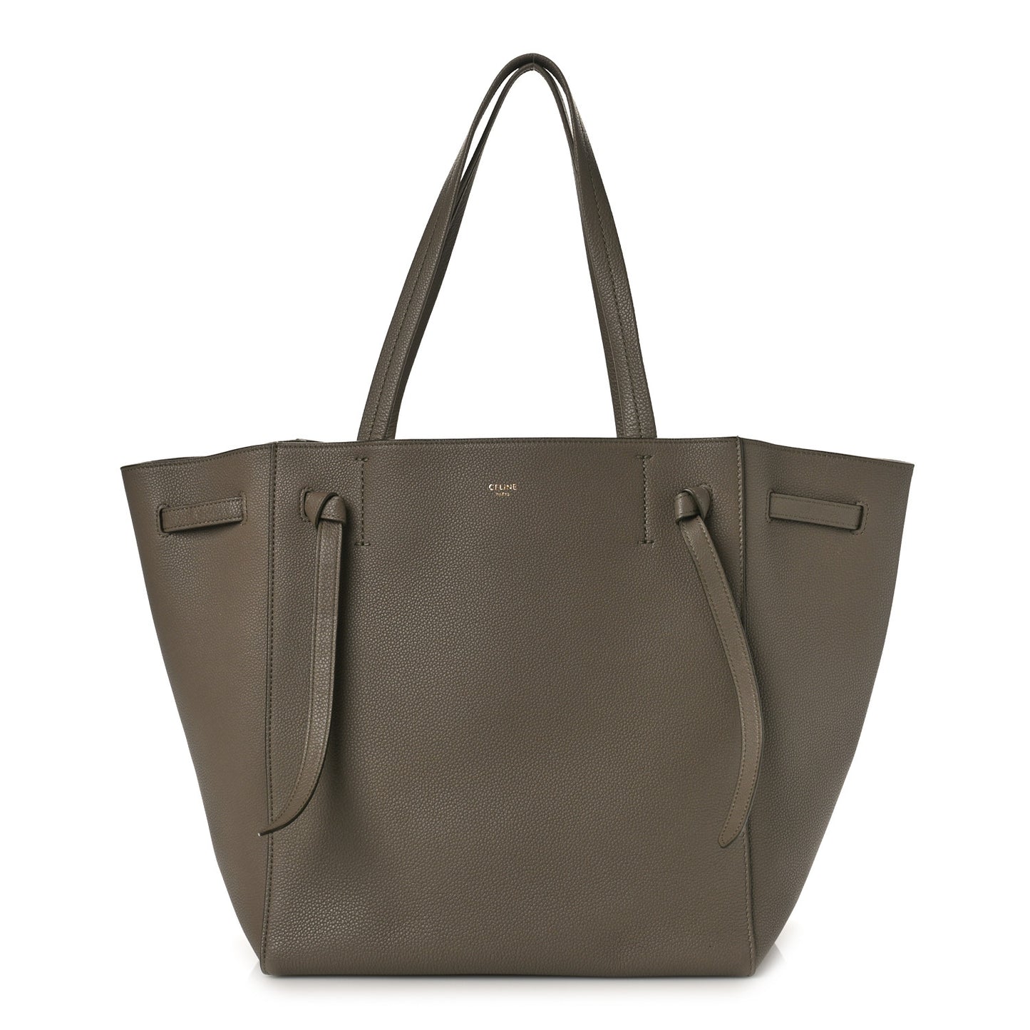 Soft Grained Calfskin Small Belt Cabas Phantom Taupe