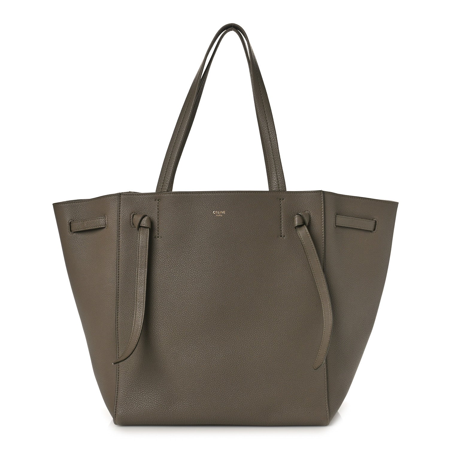 Celine Soft Grained Calfskin Small Belt Cabas Phantom Taupe 1 of 8