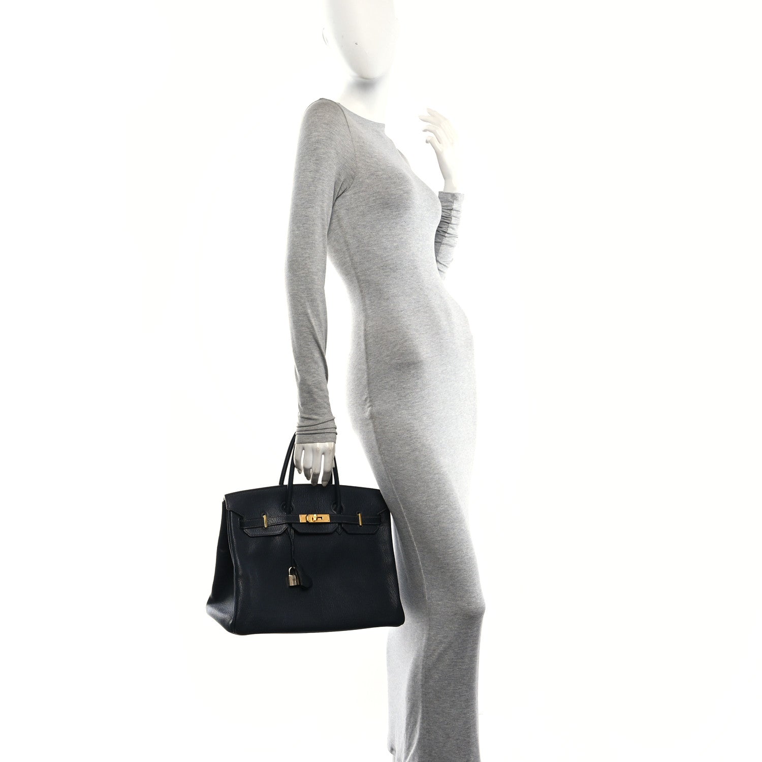 Hermes Chevre De Coromandel Birkin 35 Black 2 of 12