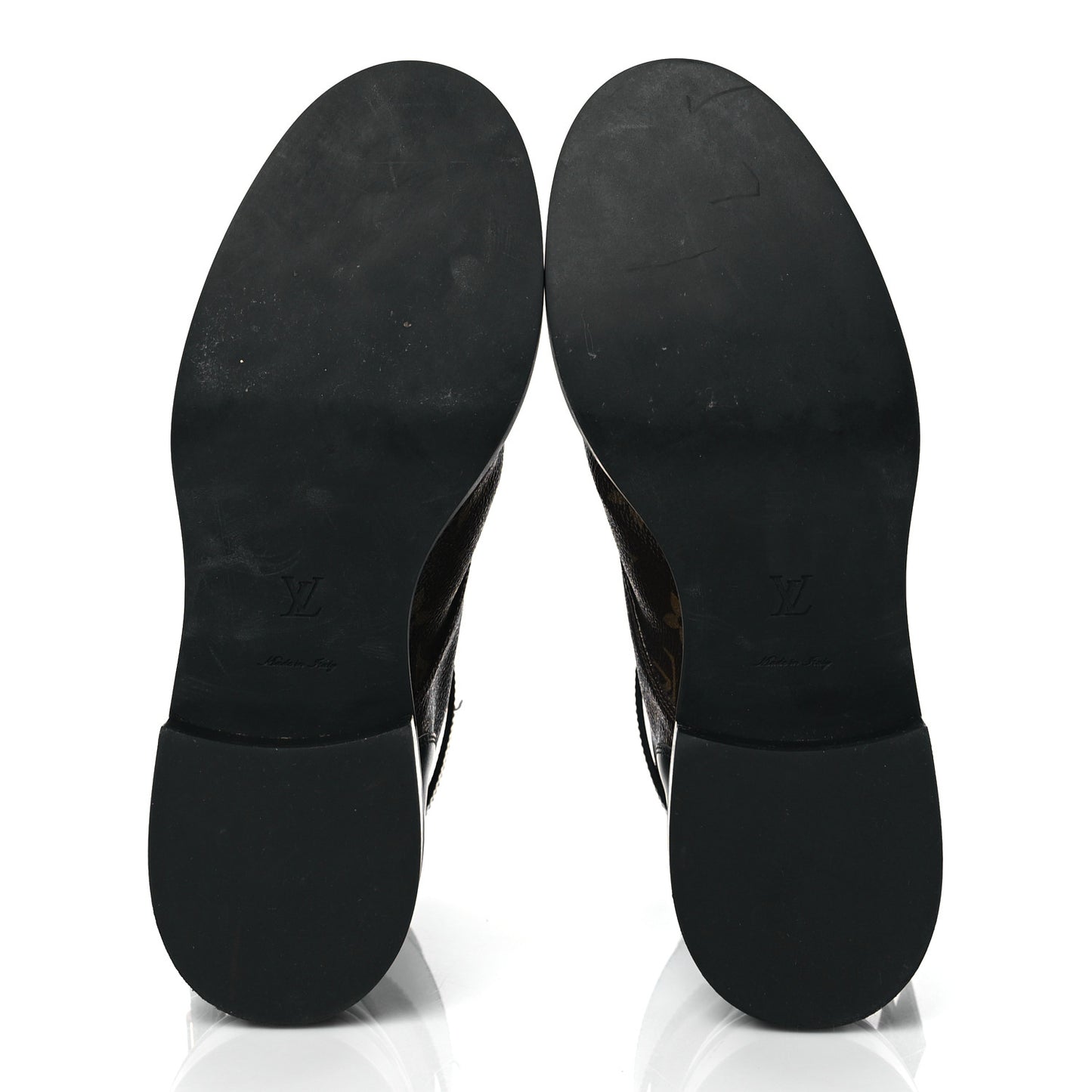 Calfskin Monogram Wonderland Flat Ranger Boots 39 Black
