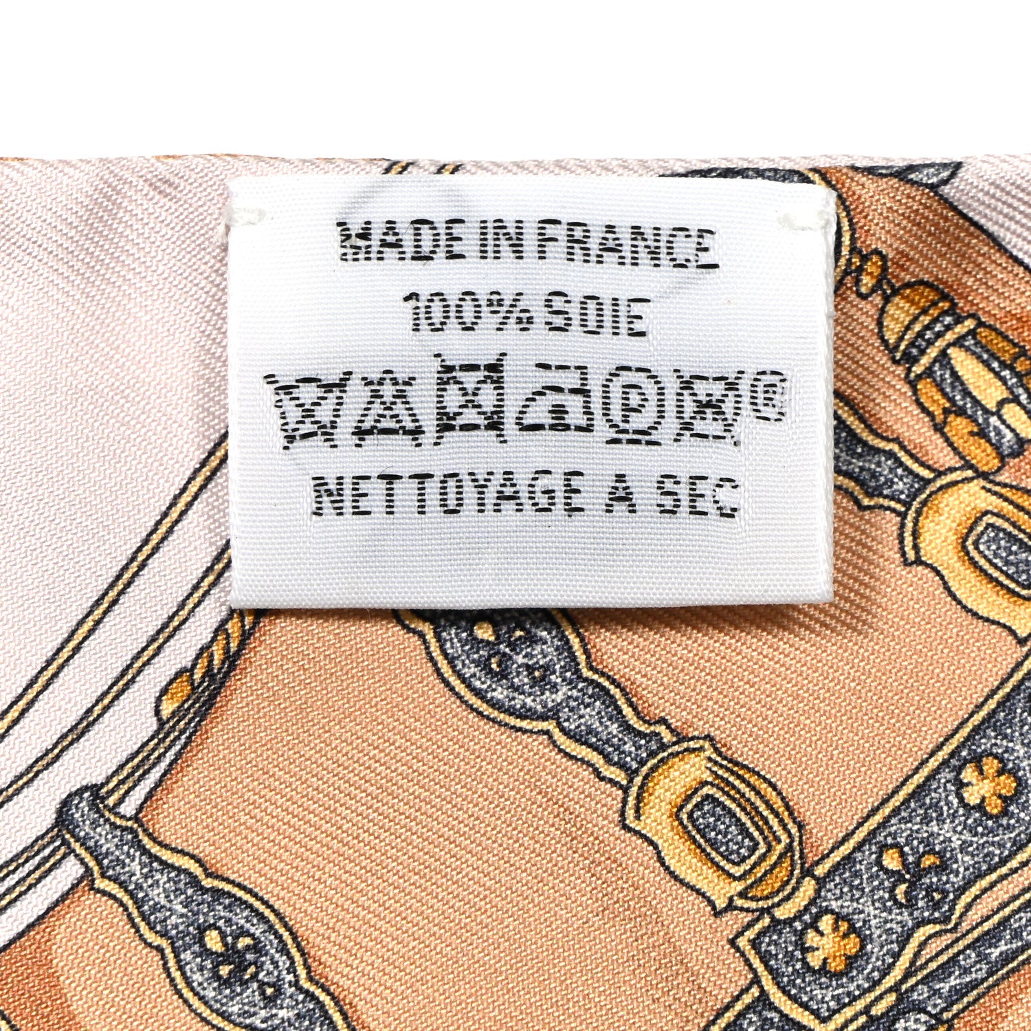Hermes Silk Grand Apparat Twilly Rose Nacre Gold Anthracite 4 of 4