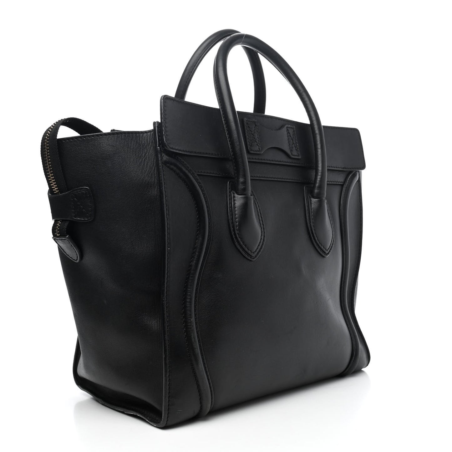 Smooth Calfskin Mini Luggage Black