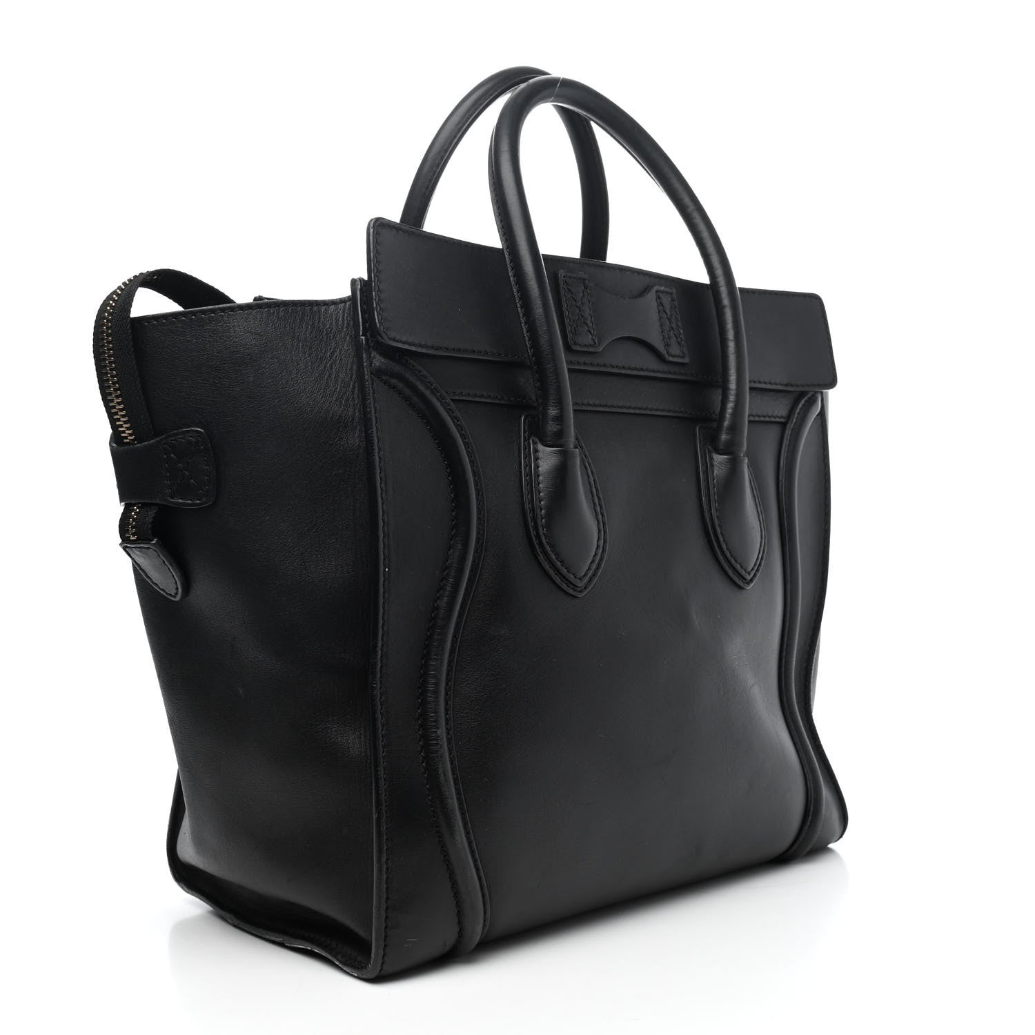 Celine Smooth Calfskin Mini Luggage Black 2 of 4