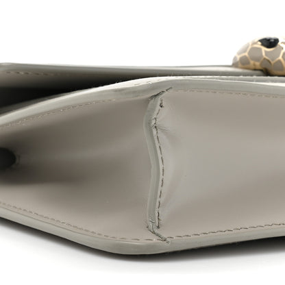 Bulgari Calfskin Serpenti Forever East West Shoulder Bag Opal Grey 9 of 14