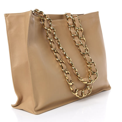 Chanel Lambskin Jumbo CC Shoulder Bag Beige 2 of 14