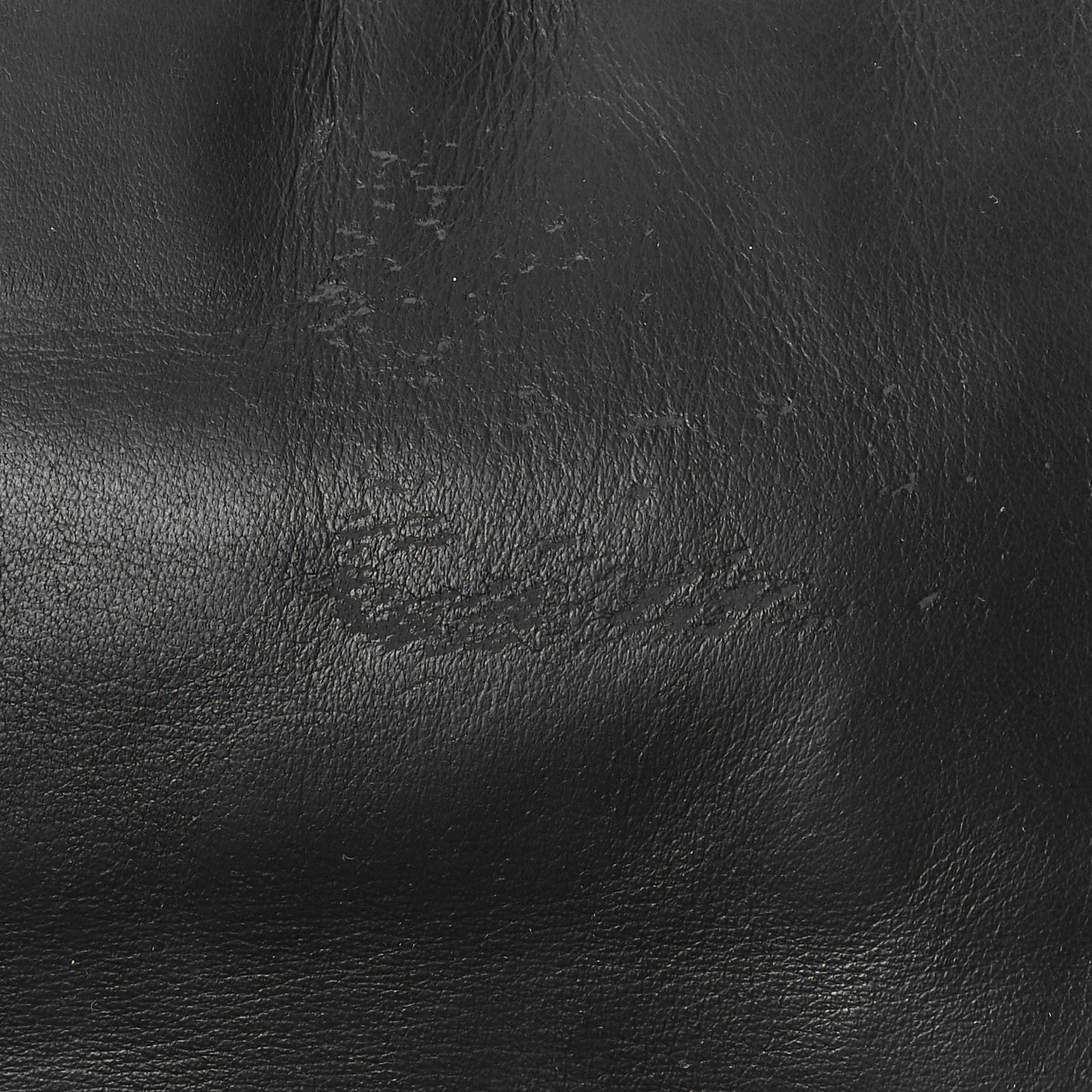 Nappa FF 1974 Embossed Large Baguette Black