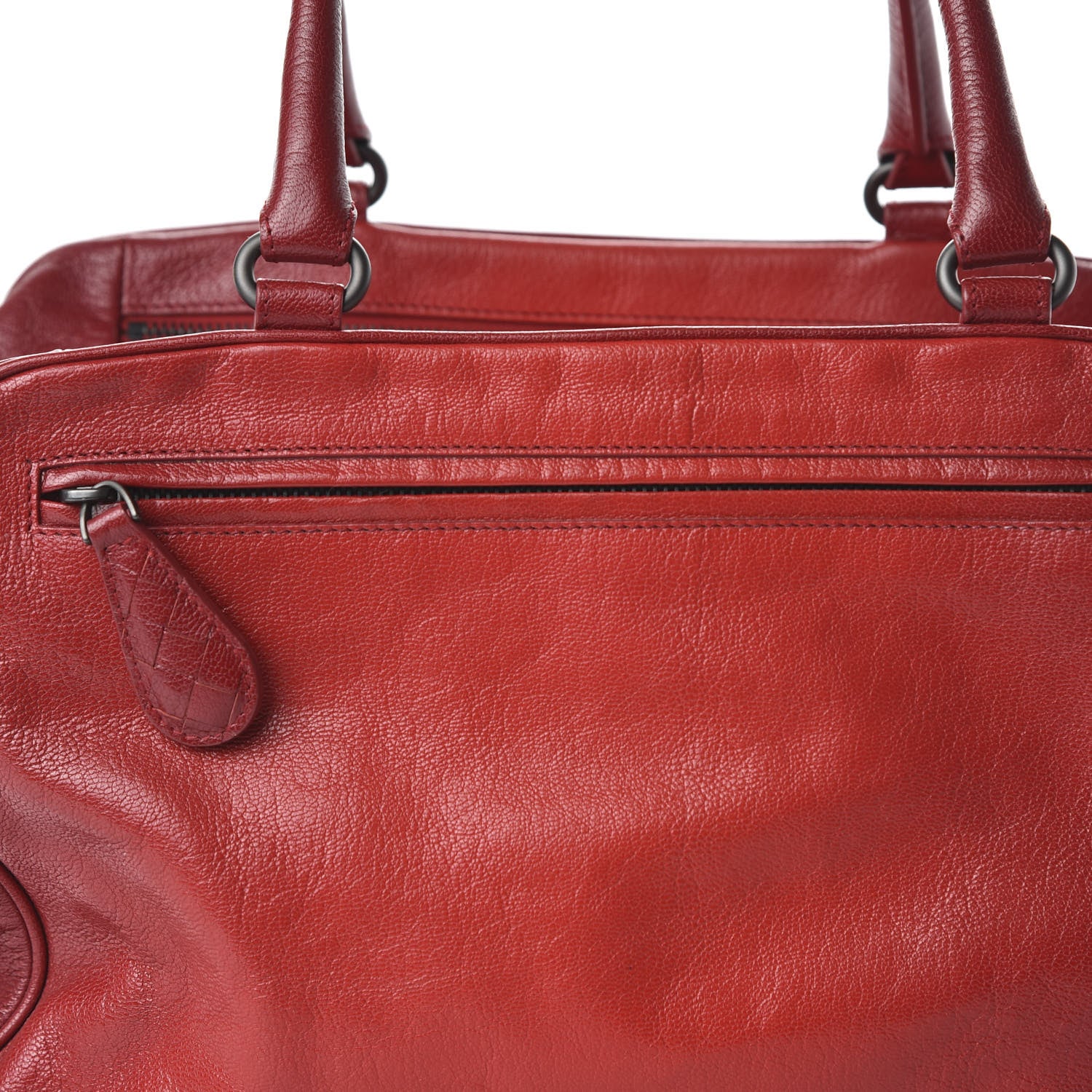 Bottega Veneta Madras Goatskin Sfumato Heritage Brera Bright Red 9 of 9