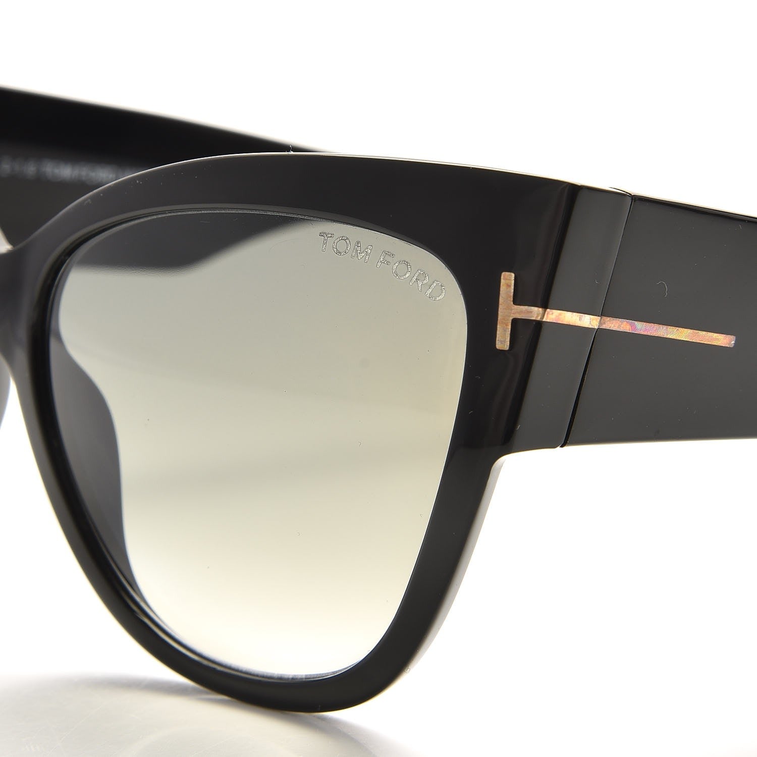 Tom Ford Acetate Anoushka Cat Eye Sunglasses TF371 Black 8 of 9