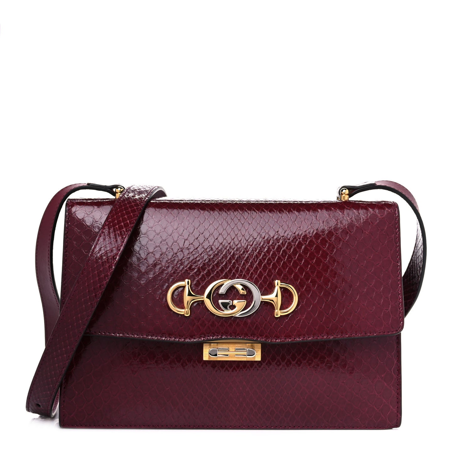 Elaphe Small Zumi Shoulder Bag Antique Bordeaux