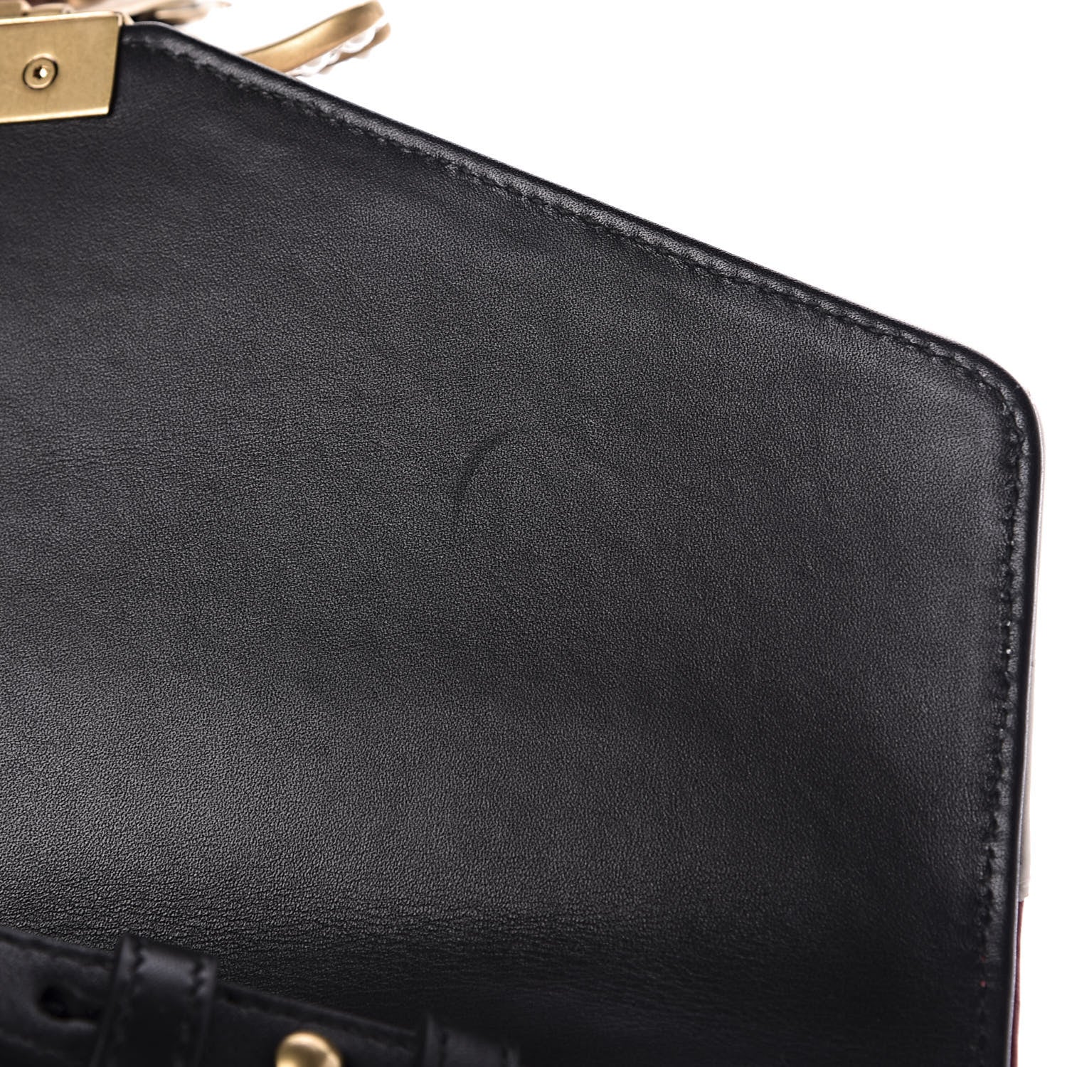 Gucci Calfskin Bamboo Trapuntata Queen Margaret Top Handle Bag Blue Agata Hibiscus Red Mystic White Sugar Pink 9 of 11