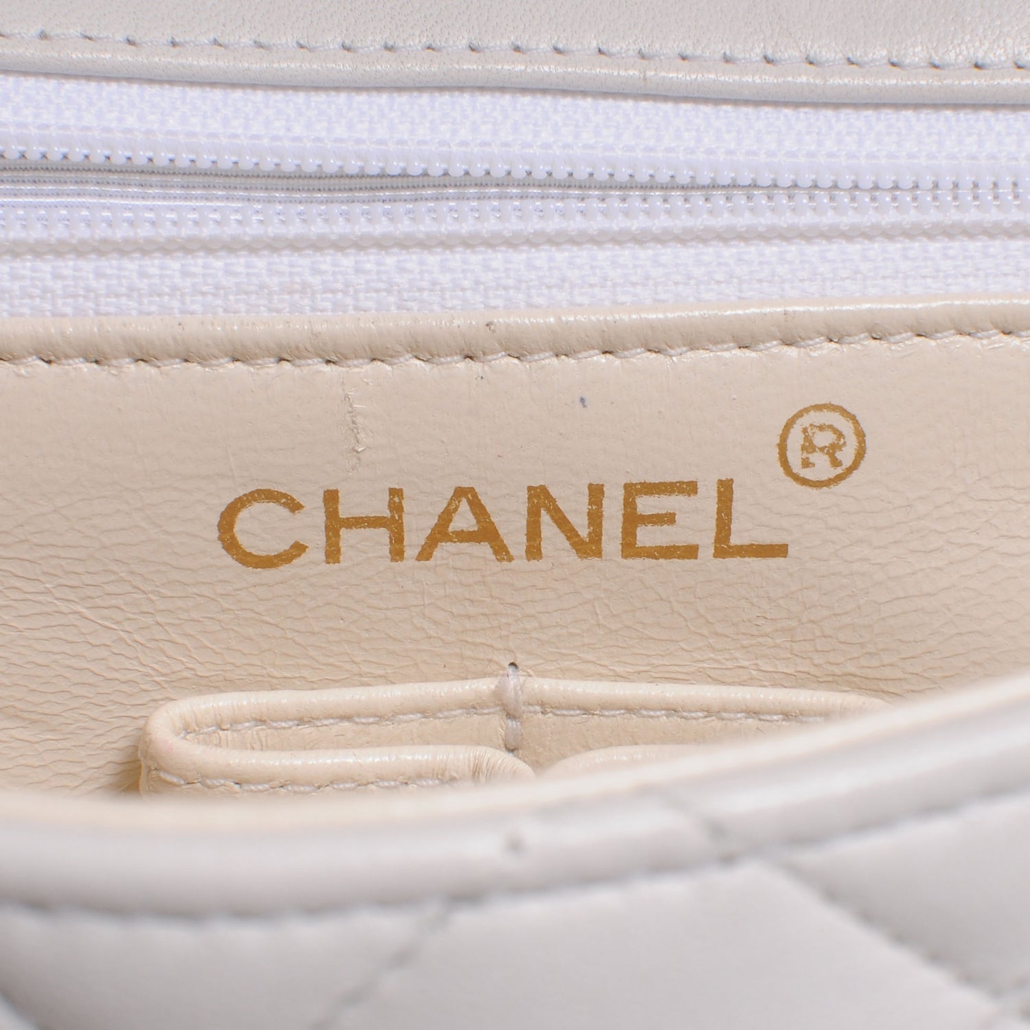 Chanel Lambskin Mini Flap White 7 of 9