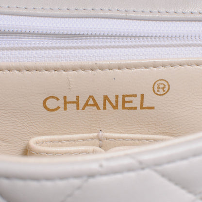 Chanel Lambskin Mini Flap White 7 of 9