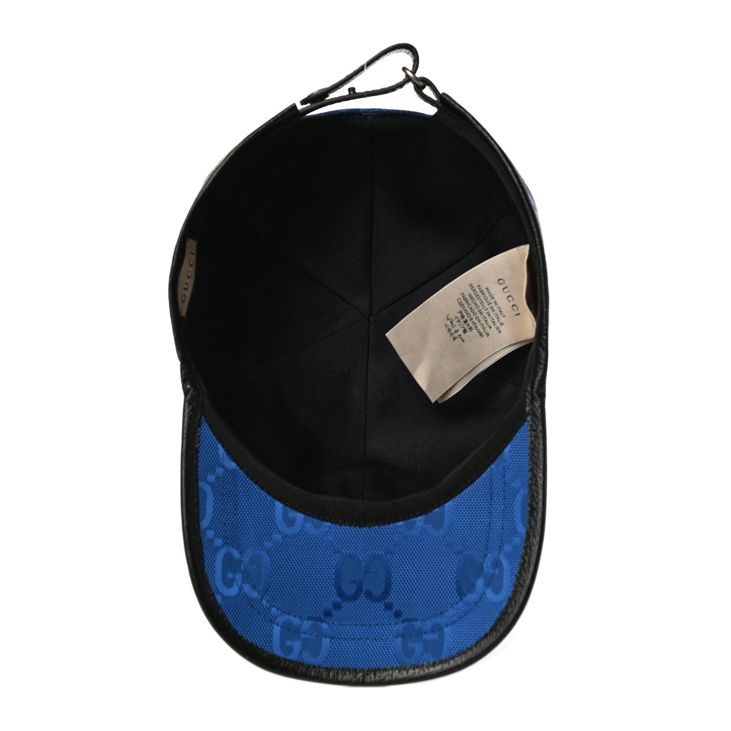 Econyl Nylon Monogram Off The Grid Baseball Hat XL Orient Blue Black