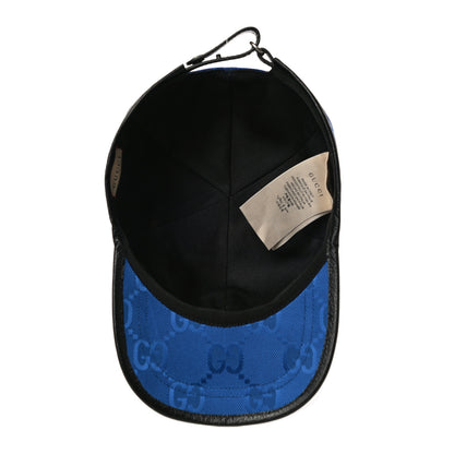 Gucci Econyl Nylon Monogram Off The Grid Baseball Hat XL Orient Blue Black 5 of 7