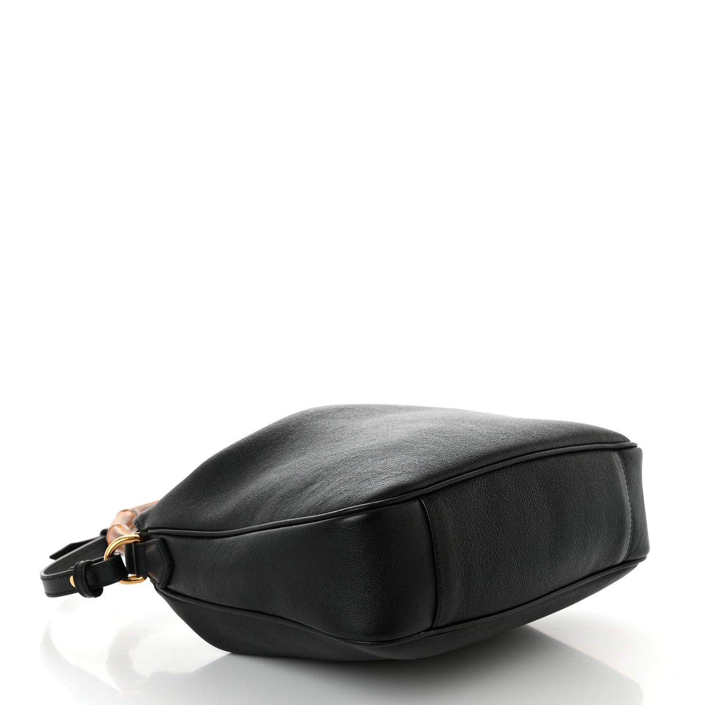 Softy Wonka Textured Dollar Calfskin Medium Diana Shoulder Bag Black Dusty Grey