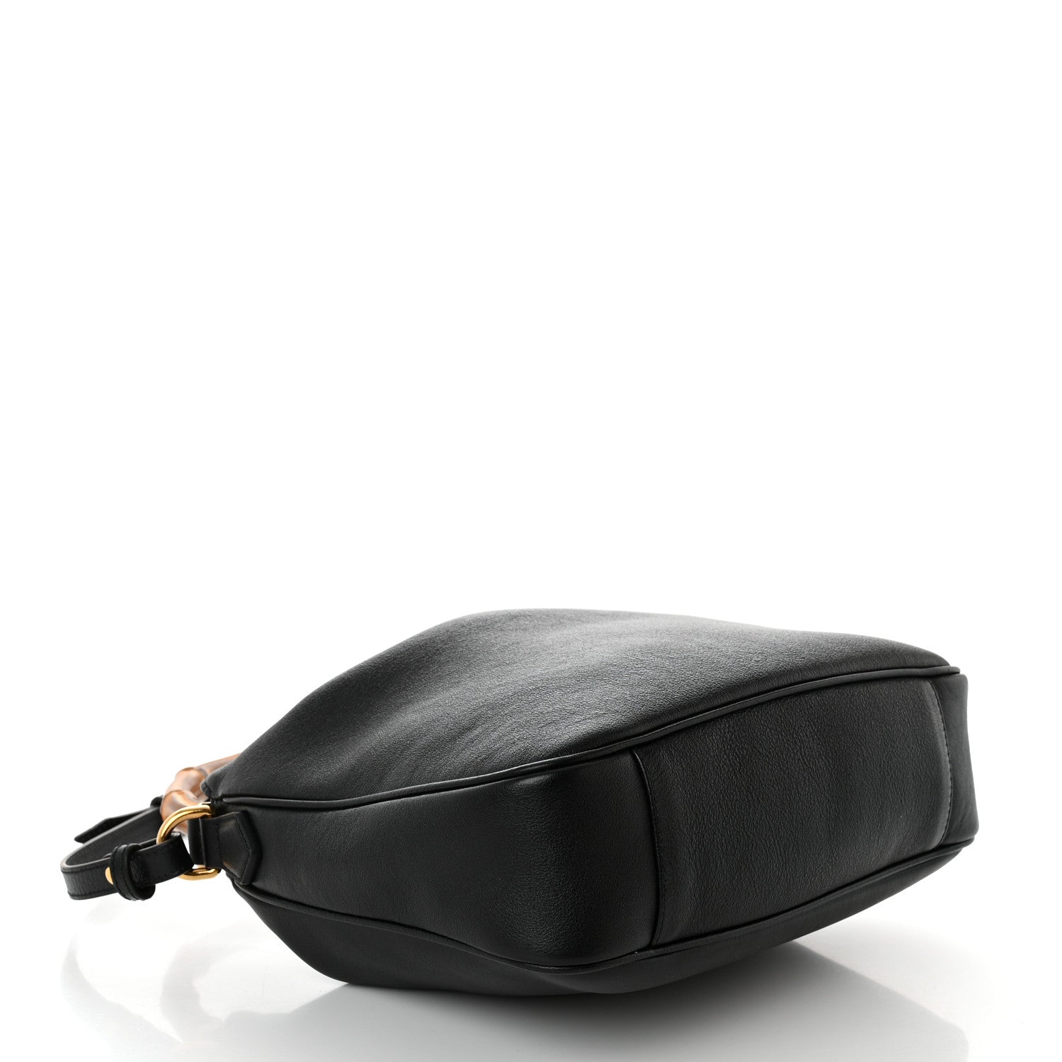 Gucci Softy Wonka Textured Dollar Calfskin Medium Diana Shoulder Bag Black Dusty Grey 5 of 11