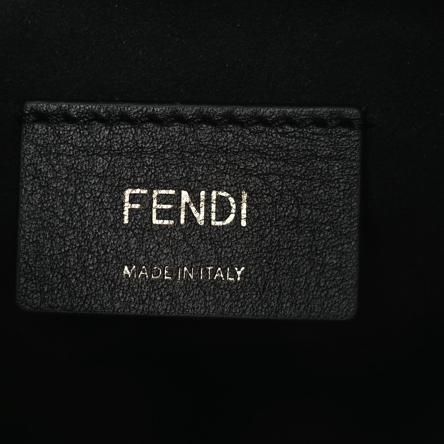 Vitello Fluffy Grace F is Fendi Logo Embossed Mini Mon Tresor Bucket Bag Rosa Quarzo Black