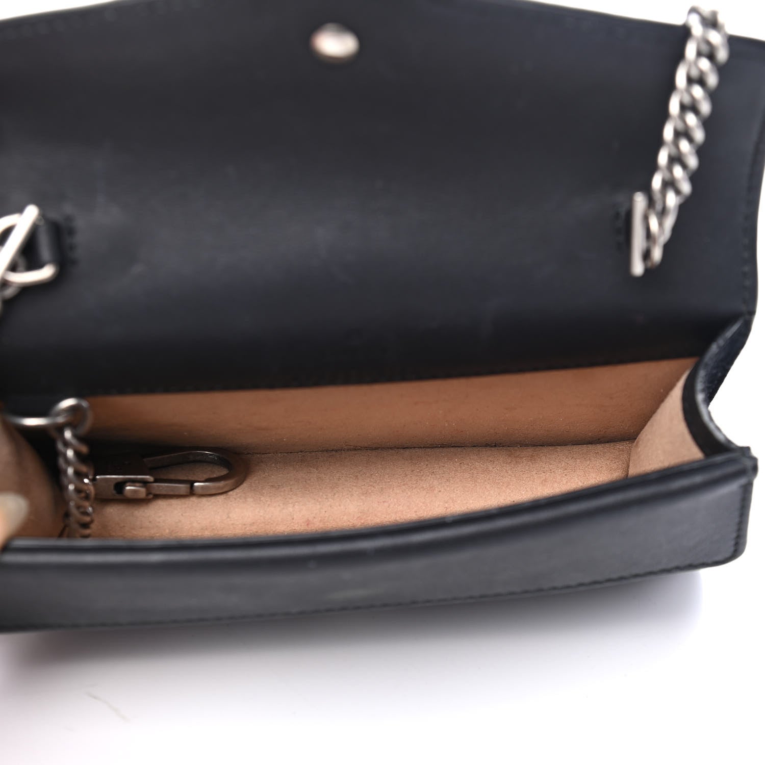 Gucci Suede Super Mini Dionysus Shoulder Bag Black 4 of 5