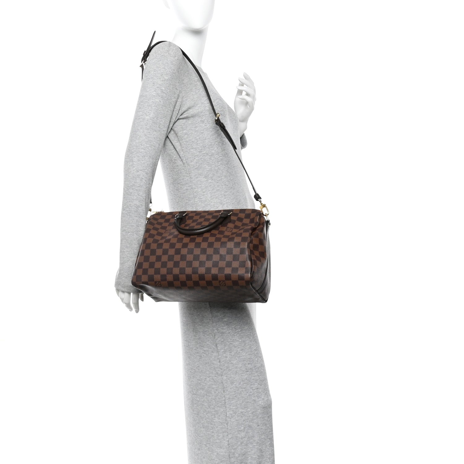 Louis Vuitton Damier Ebene Speedy Bandouliere 30 3 of 19