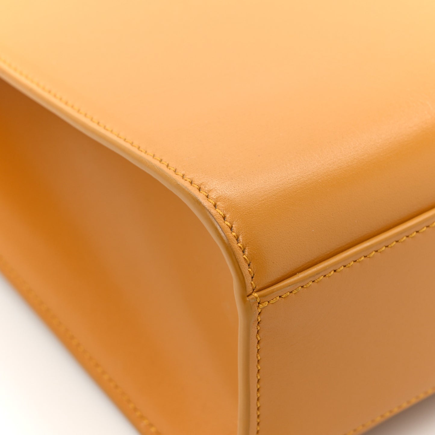 Smooth Calfskin Manhattan Baguette Tangerine