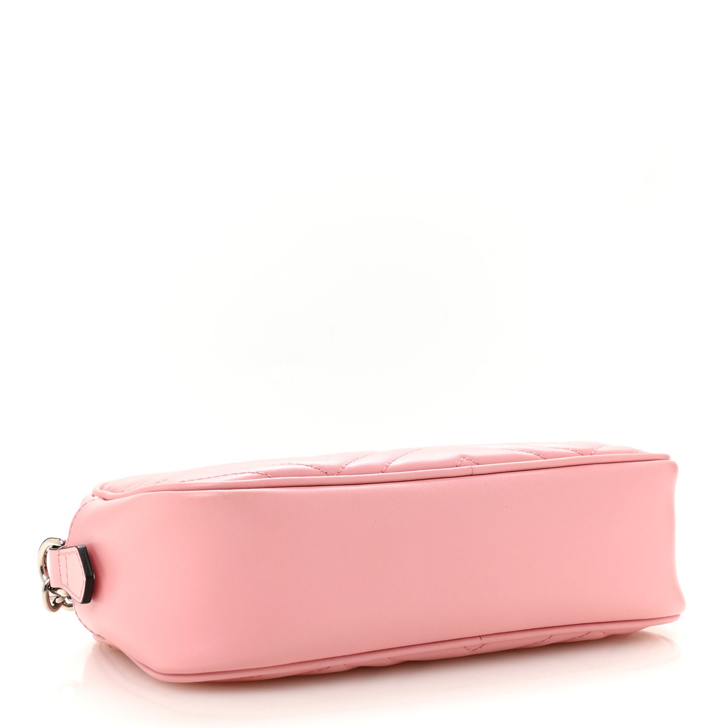 Calfskin Matelasse Small GG Marmont Chain Shoulder Bag Wild Rose
