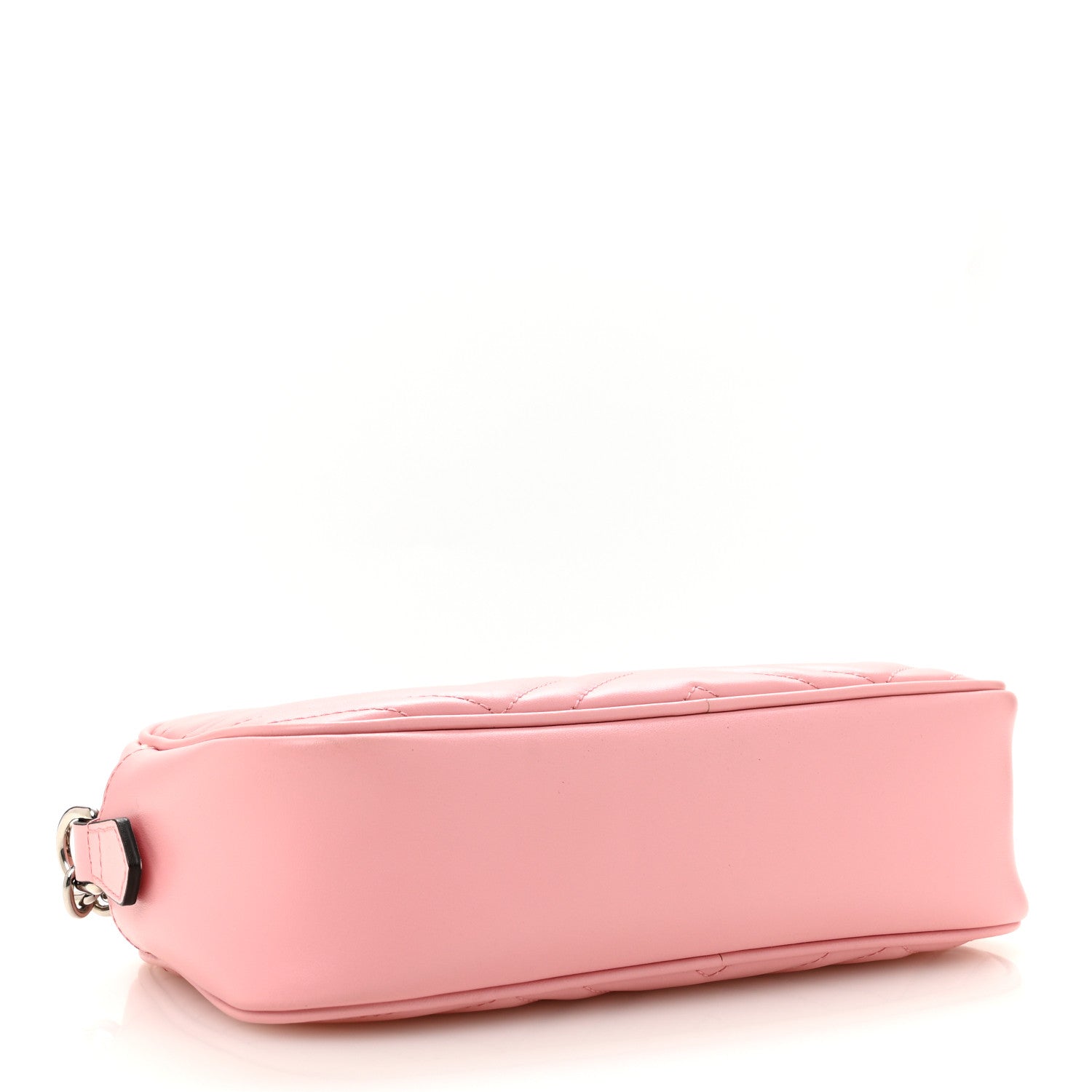 Gucci Calfskin Matelasse Small GG Marmont Chain Shoulder Bag Wild Rose 4 of 12