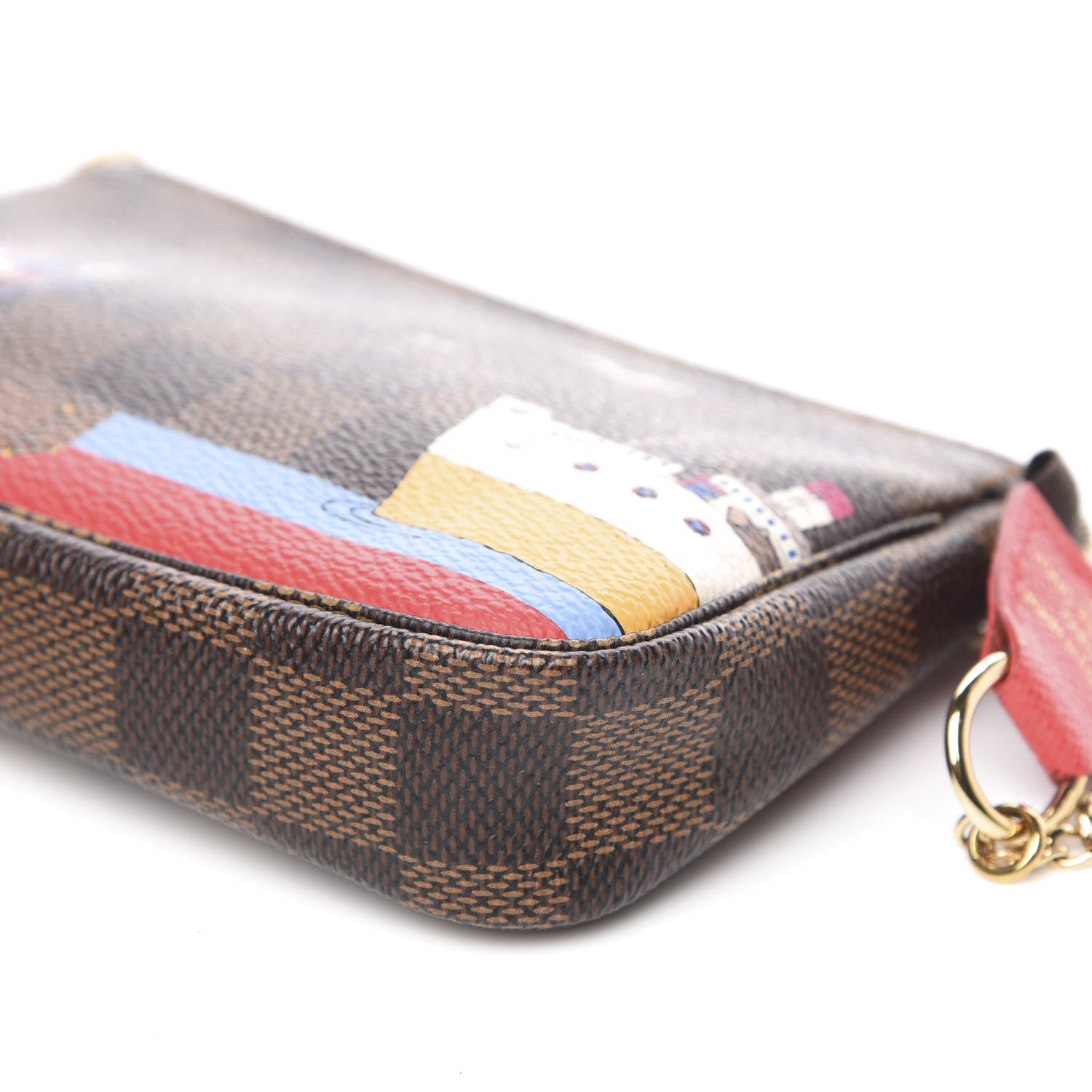 Louis Vuitton Damier Ebene 2016 Christmas Animation Mini Pochette Accessories 8 of 8