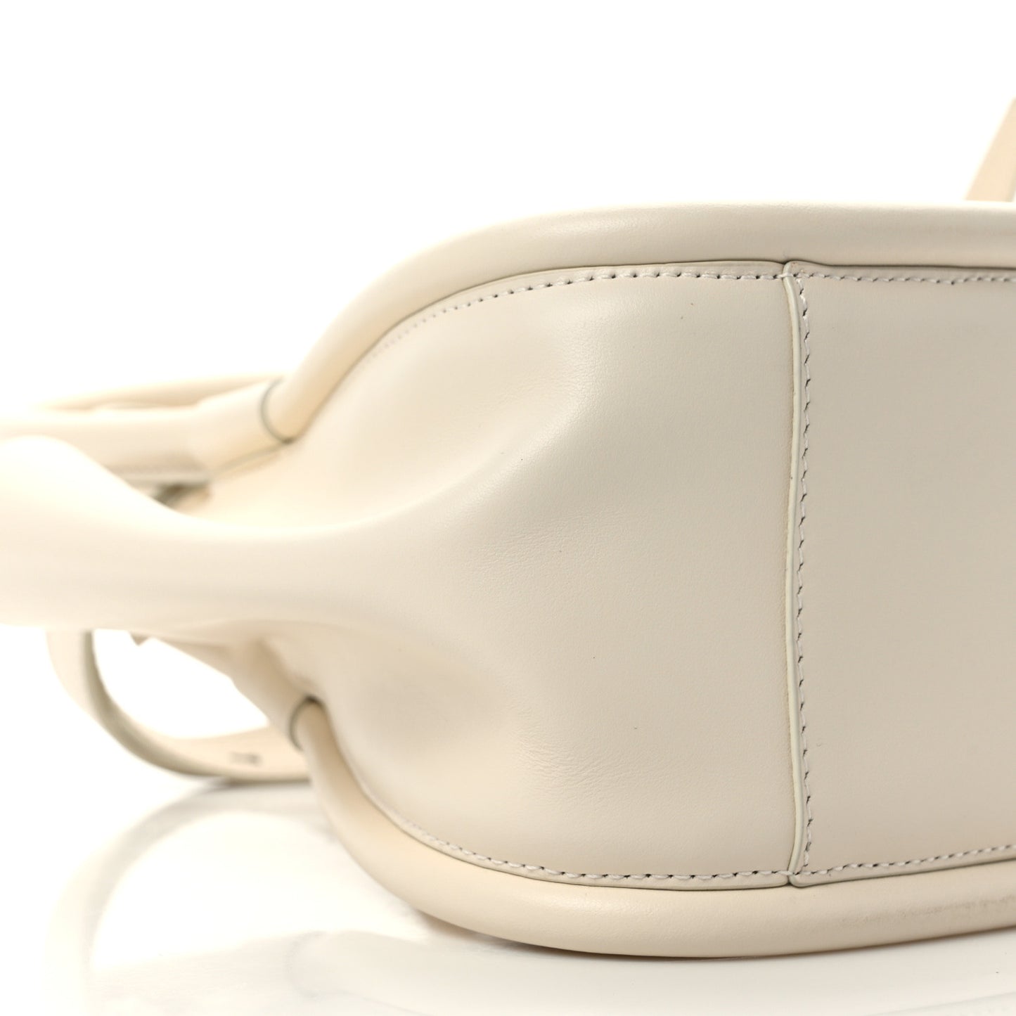 Calfskin XS Ruched Tote Ivory