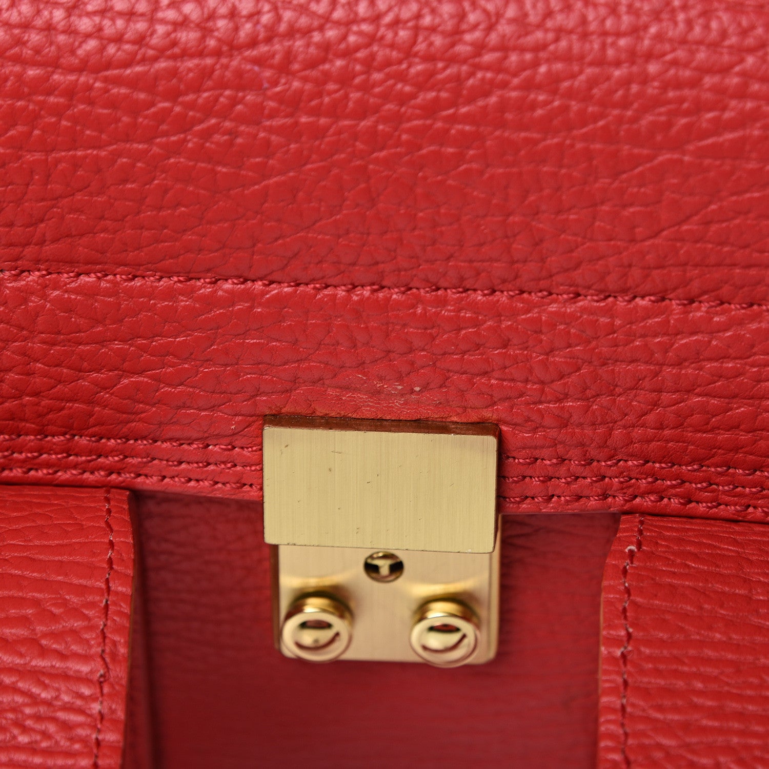 3.1 Phillip Lim 3.1 Textured Calfskin Mini Pashli Satchel Red 17 of 18