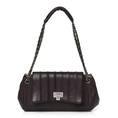 Chanel Lambskin Vertical Quilt Small Accordion Flap Brown 1 of 12
