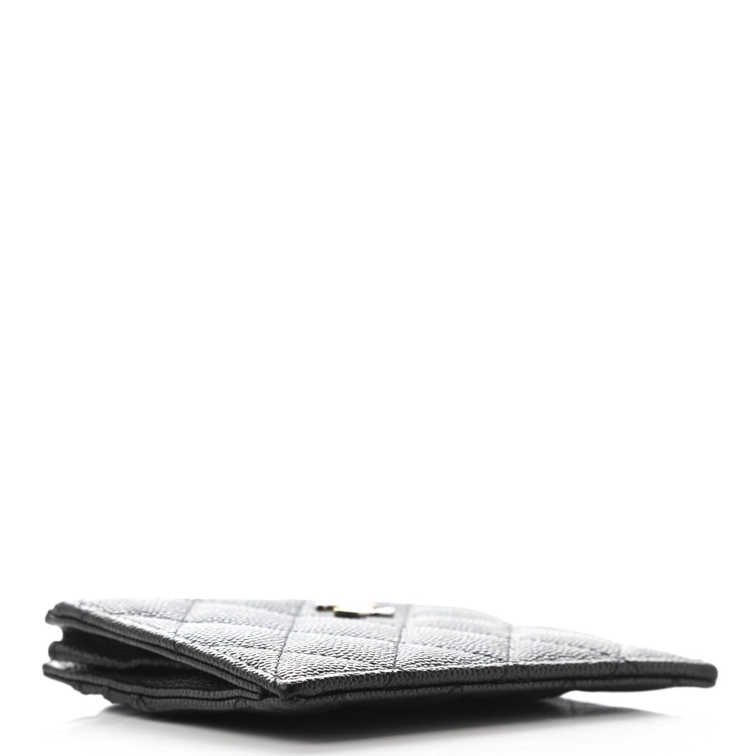 Chanel Caviar Quilted CC Zip Card Holder Black 4 of 7