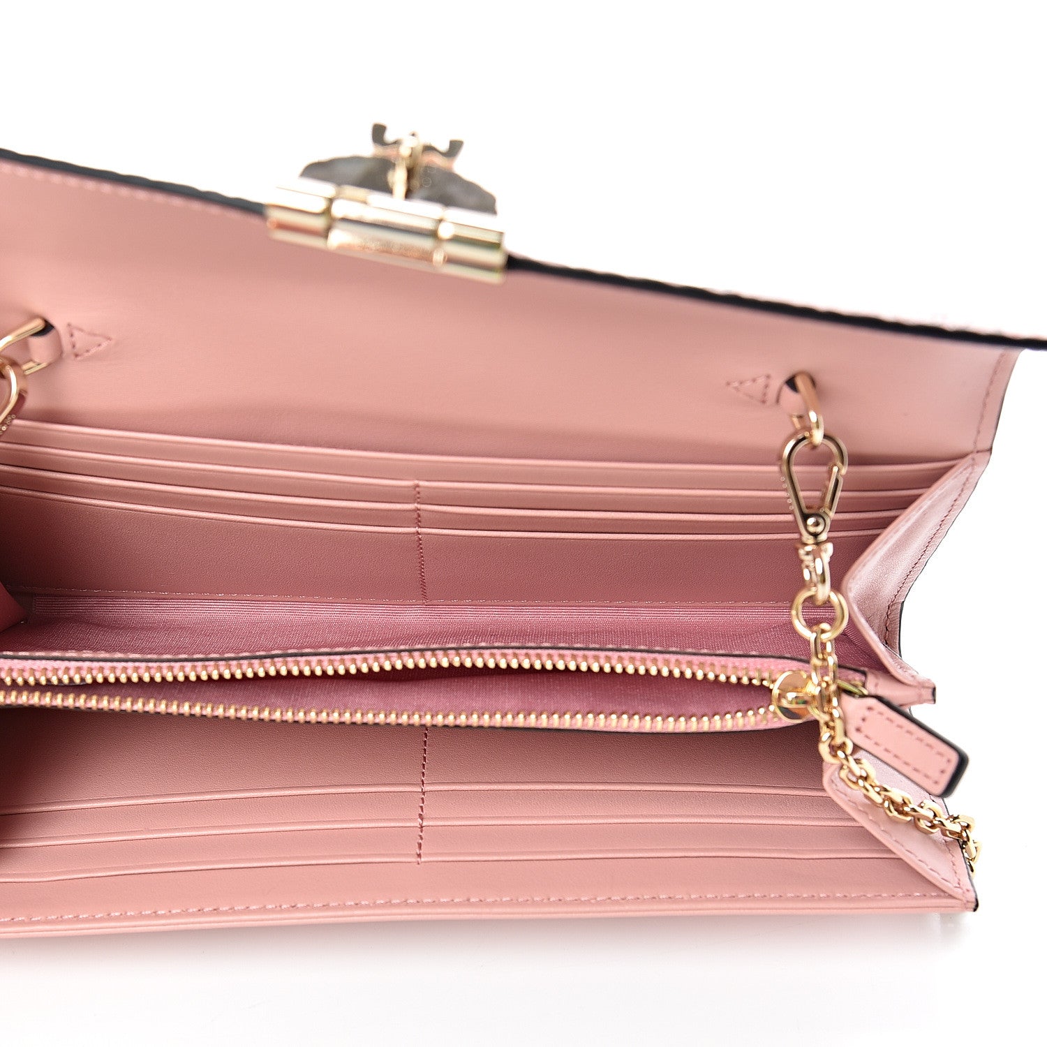 MCM Visetos Large Patricia Wallet On Chain Soft Pink 4 of 10