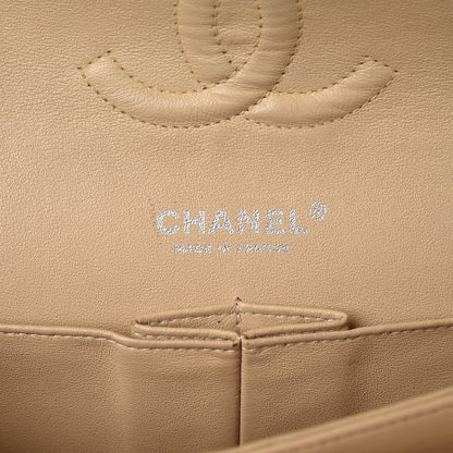 Chanel Lambskin Quilted Medium Double Flap Beige Clair 7 of 10