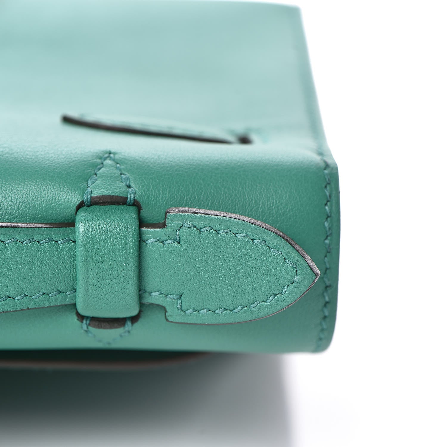 Hermes Swift Kelly Pochette Clutch Vert Vertigo 26 of 29