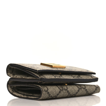 Gucci X BALENCIAGA GG Supreme Monogram Card Case Wallet Beige Ebony 4 of 8