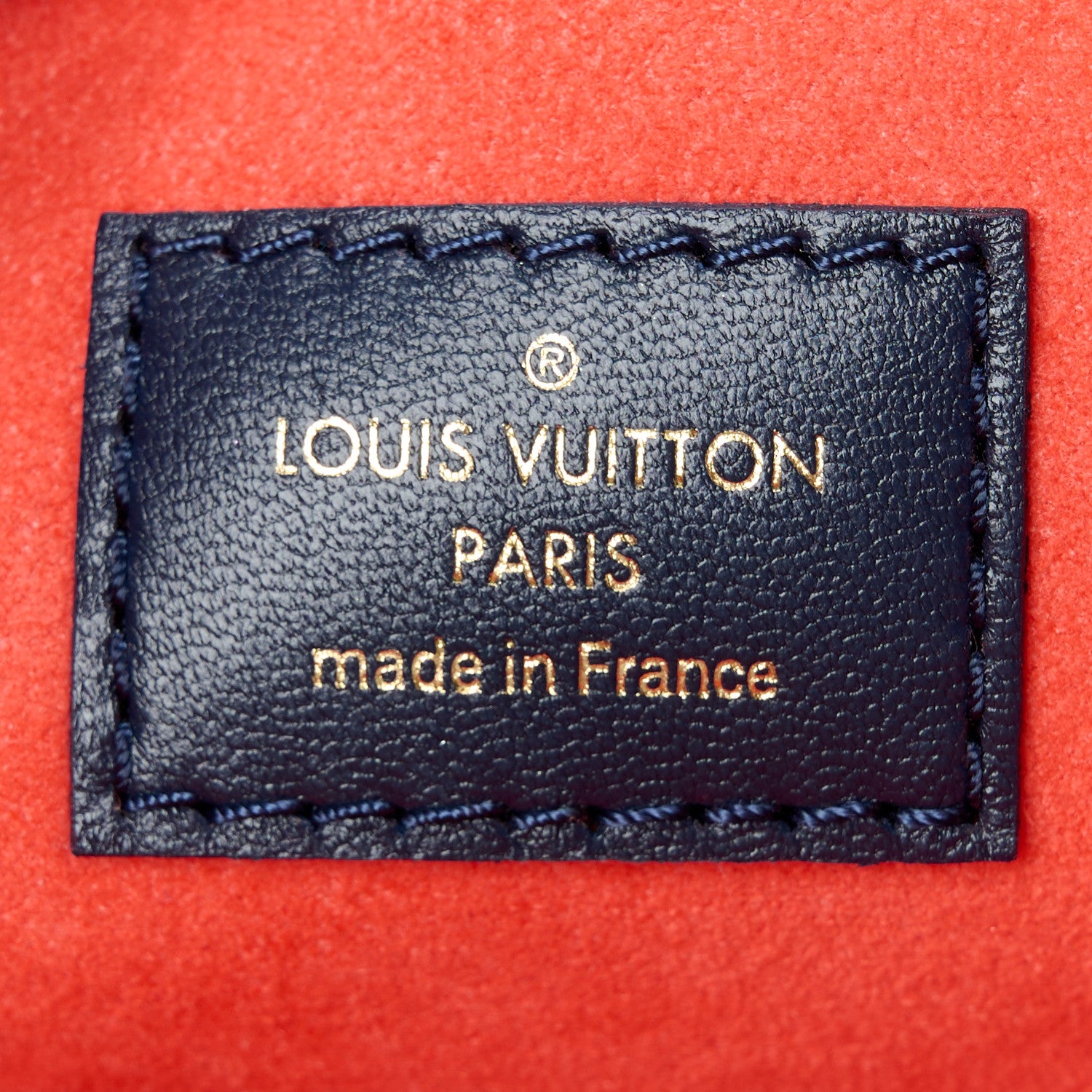 Louis Vuitton Lambskin Embossed Monogram LV Garden Coussin PM Navy 8 of 12